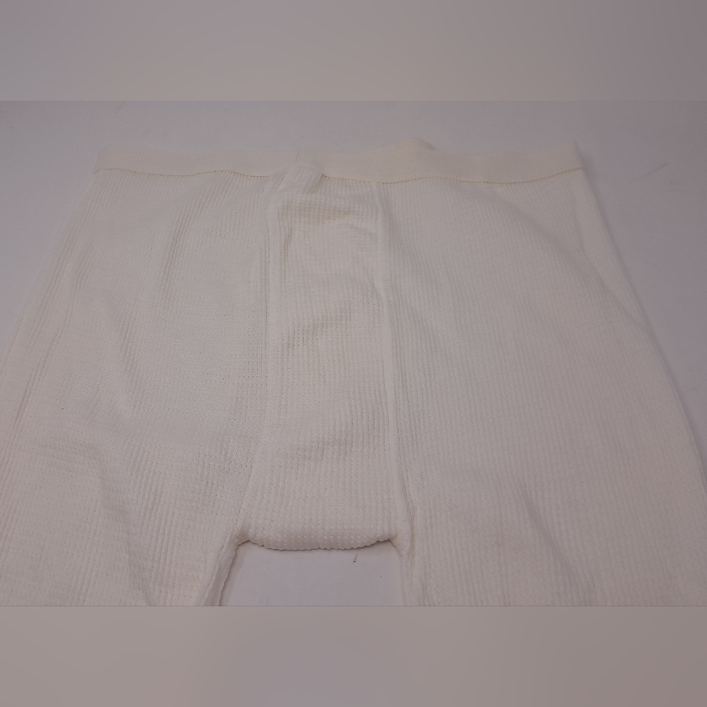 NWT Vintage 80s 90s Men's Waffle Knit Long John's Made in Canada Large 34-37" - Picture 6 of 12